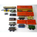 A group of HORNBY SERIES O gauge wagons, some in original boxes, some in incorrect boxes - F/G in