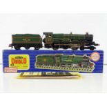 A HORNBY DUBLO 3221 OO gauge 3-rail Castle class steam locomotive in BR green "Ludlow Castle" - G/VG