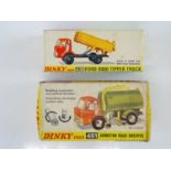 A pair of DINKY Ford trucks comprising a 438 Tipper Truck and a 451 Johnston Road Sweeper both in