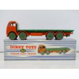 A DINKY 902 Foden Flat Truck, 2nd style cab in orange/green - G in G box