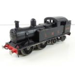 A coarse scale kitbuilt O gauge Stanier class 2P 0-4-4 steam tank locomotive in LMS black numbered