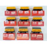 A group of HORNBY DUBLO OO gauge UGB sand and Saxa salt wagons, some in Tony Cooper repro boxes -