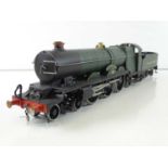A finescale O gauge kitbuilt 4-6-2 Pacific steam locomotive in GWR green numbered 111 "The Great
