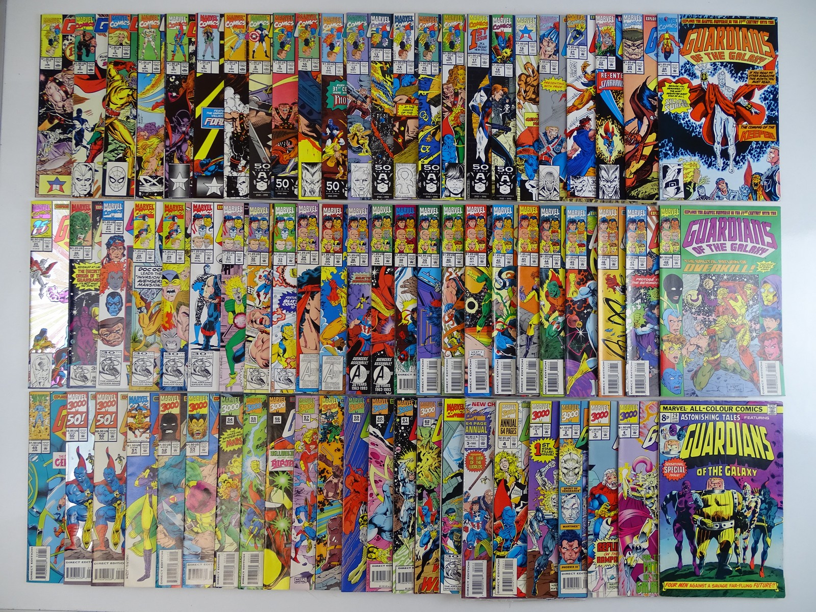 GUARDIANS OF THE GALAXY LOT (71 in Lot) - (MARVEL) - Includes GUARDIANS OF THE GALAXY (1990/95) #1 -