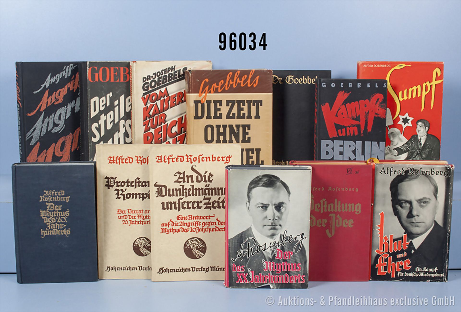 Konv. 13 Bücher 3. Reich, VK, 6 Bände von Joseph Goebbels: Revolution der Deutschen,...