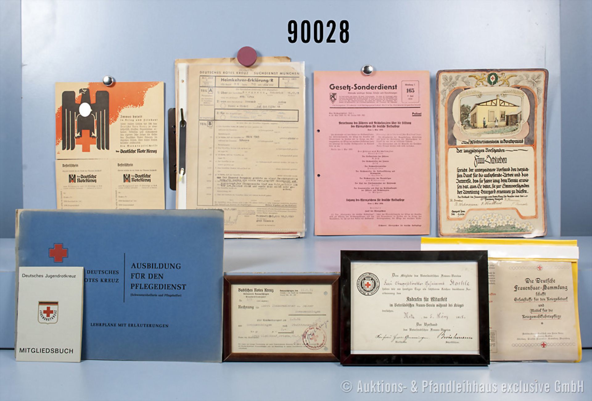 Sehr umfangreiches Dokumentenkonvolut, Kaiserreich, Weimarer Republik, 3. Reich und NK,... - Bild 2 aus 3