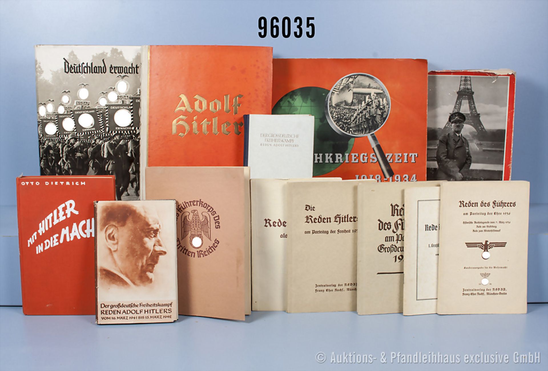 Konv. 14 Bücher und Broschüren 3. Reich, VK, 4 SBA, "Die Nachkriegszeit", "Deutschland...