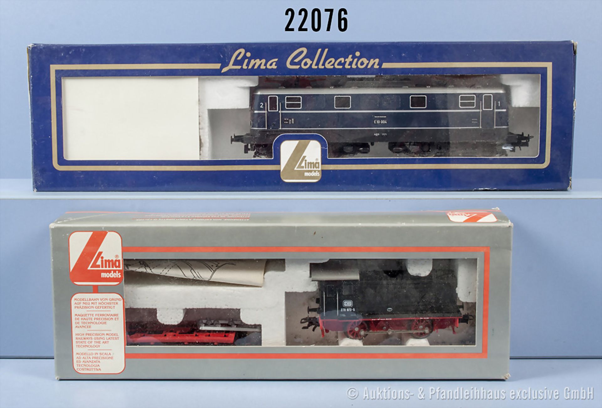Konv. 2 Lima H0 Lokomotiven, dabei 208139 Diesellok der DB, BN 270 023-9 und 208504 ...