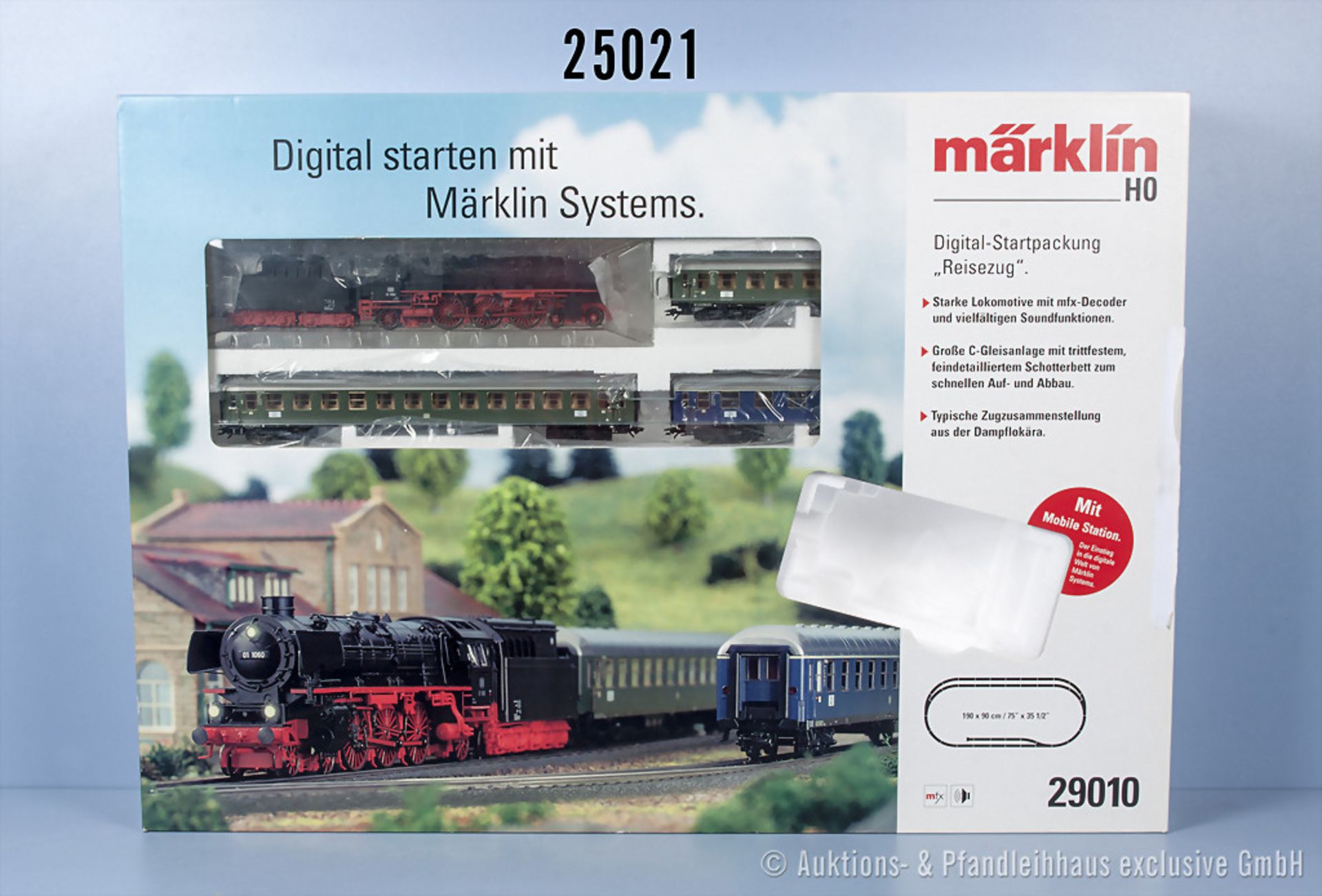 Märklin mfx digital H0 29010 Startpackung "Reisezug", dabei Schlepptenderlok der DB, BN ...