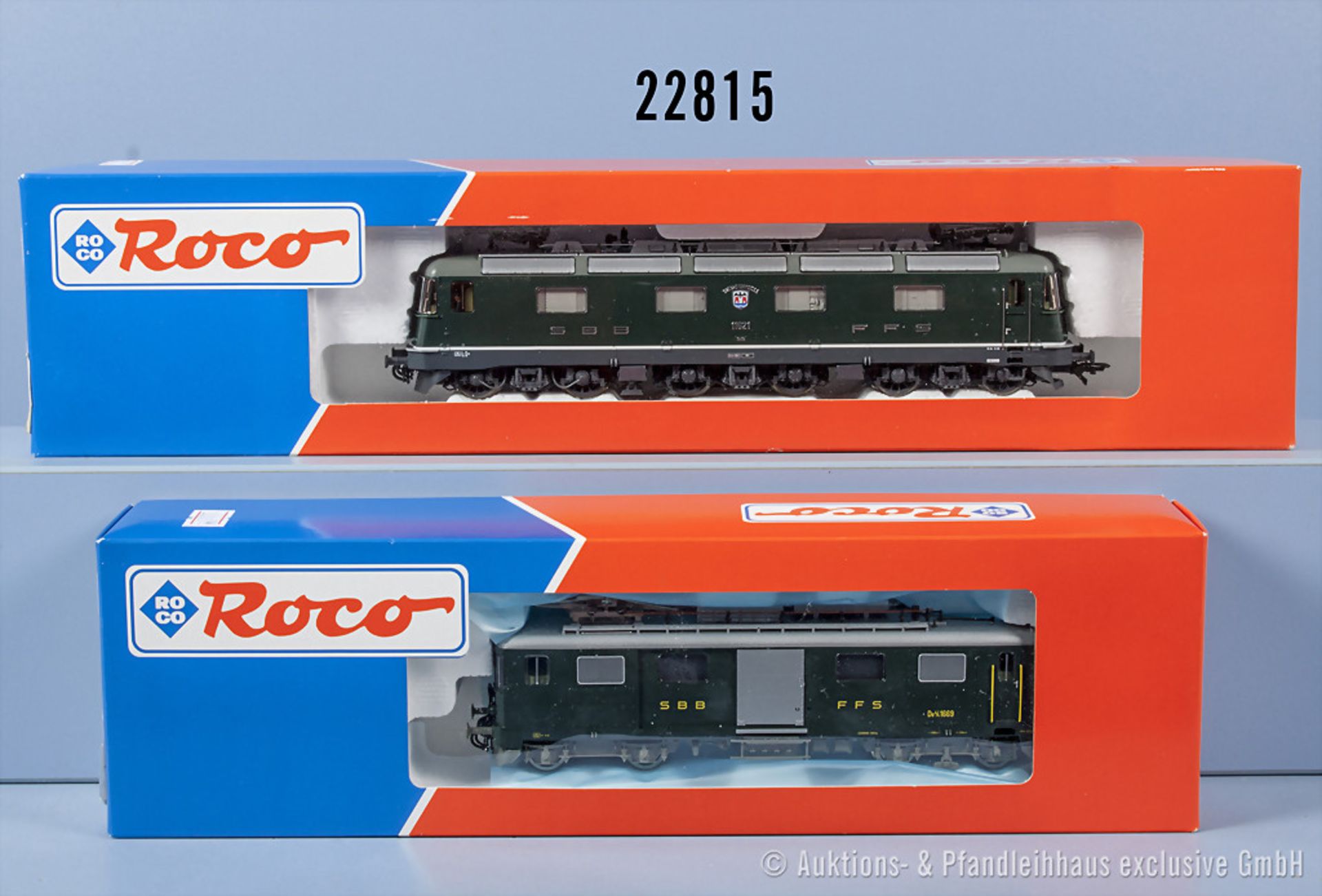 Konv. 2 Roco H0 Lokomotiven, dabei 69537 E-Lok der SBB, BN 1669 und 69730 E-Lok der SBB, ...