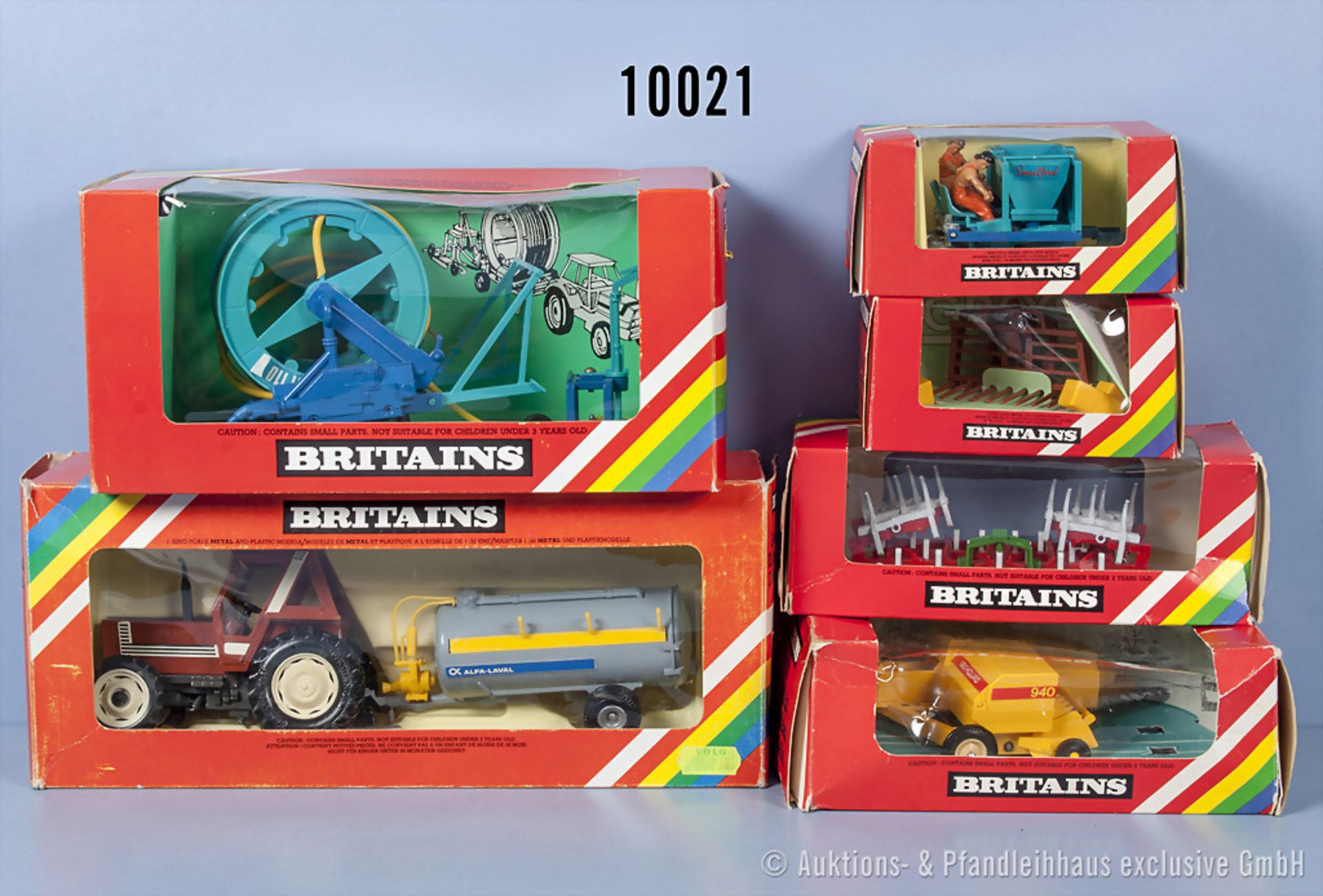 Konv. 6 Britains Modelle, dabei 9541, 9547, 9550, 9585 usw., guter bis sehr guter ...