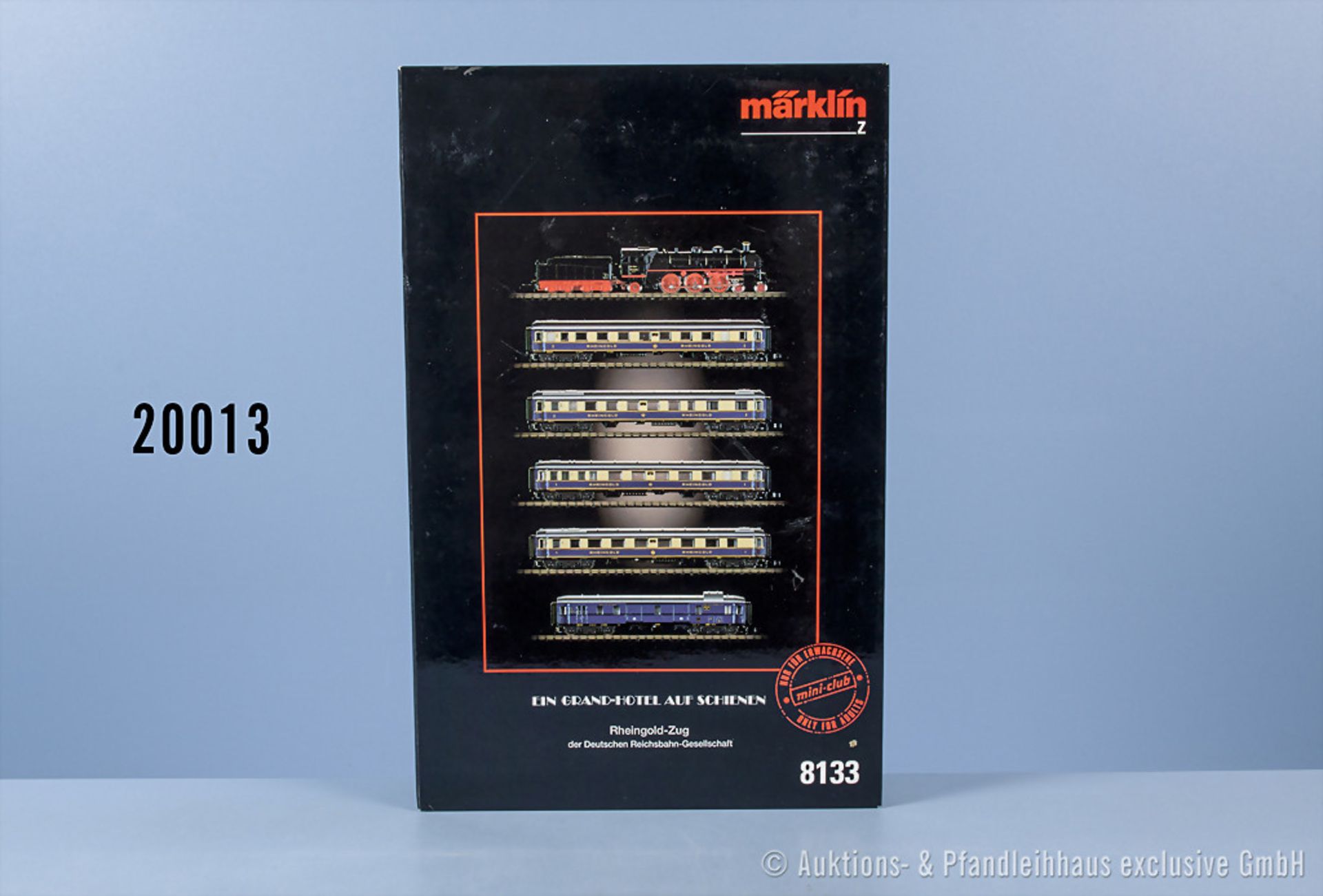 Märklin Miniclub Spur Z 8133 Zugpackung Rheingold, dabei Schlepptenderlok der DRG, BN 18 ...