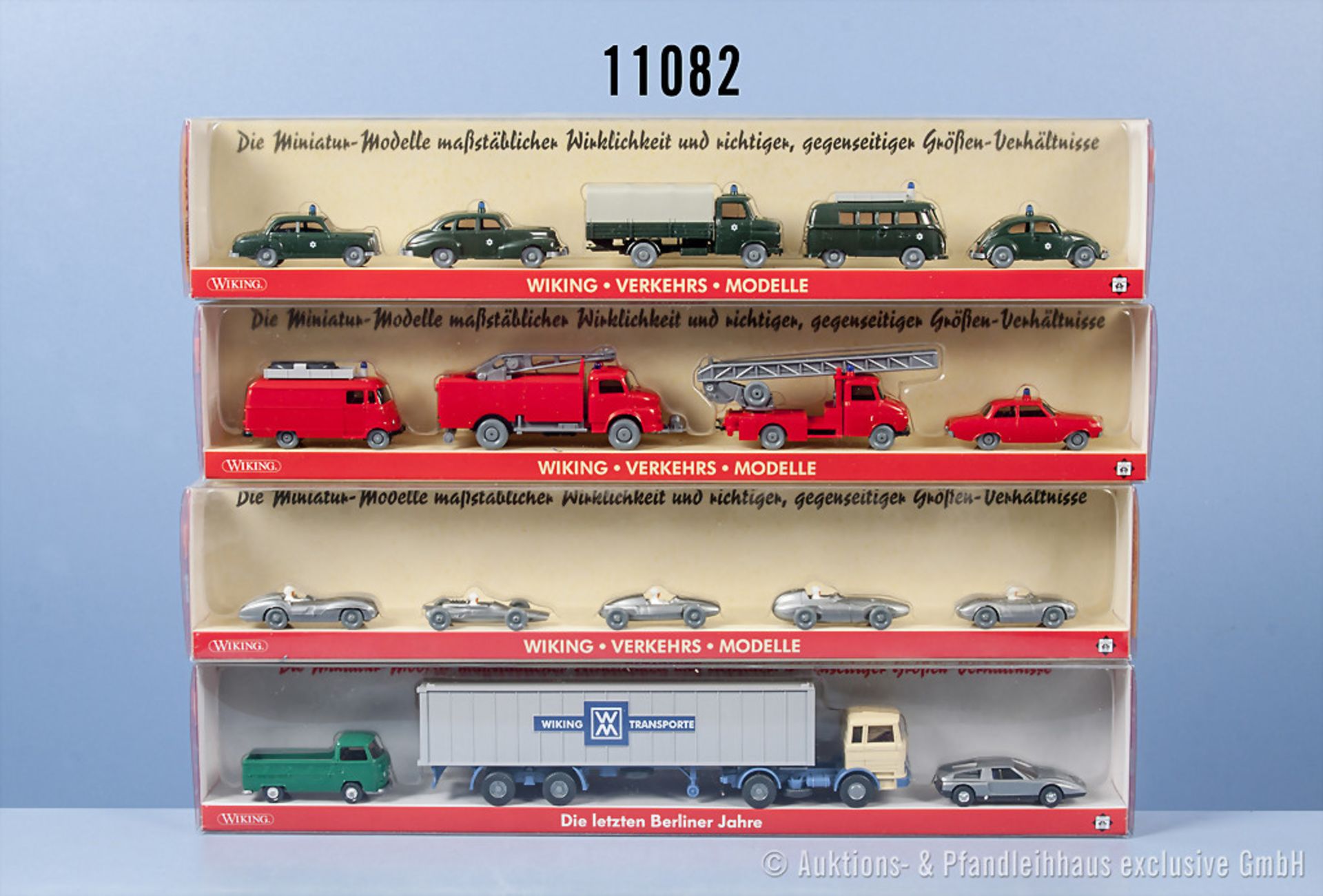 Konv. 4 Wiking H0 WVM und "Die letzten Berliner Jahre" Set-Packungen Postmuseum Shop mit ...