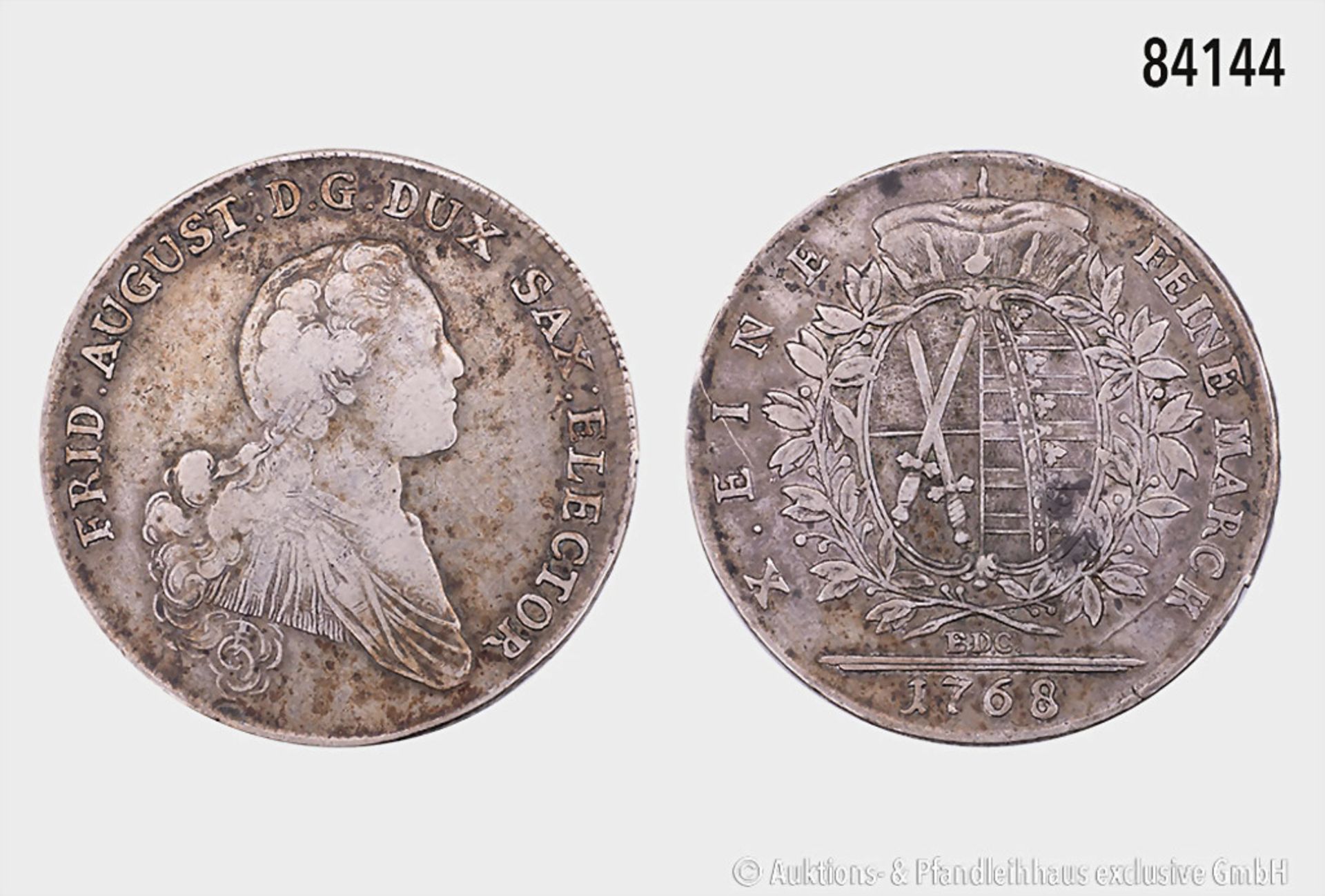 Sachsen, Friedrich August III. (1763-1806), Konventionstaler 1768 EDC, Dresden, 27,68 g, ...