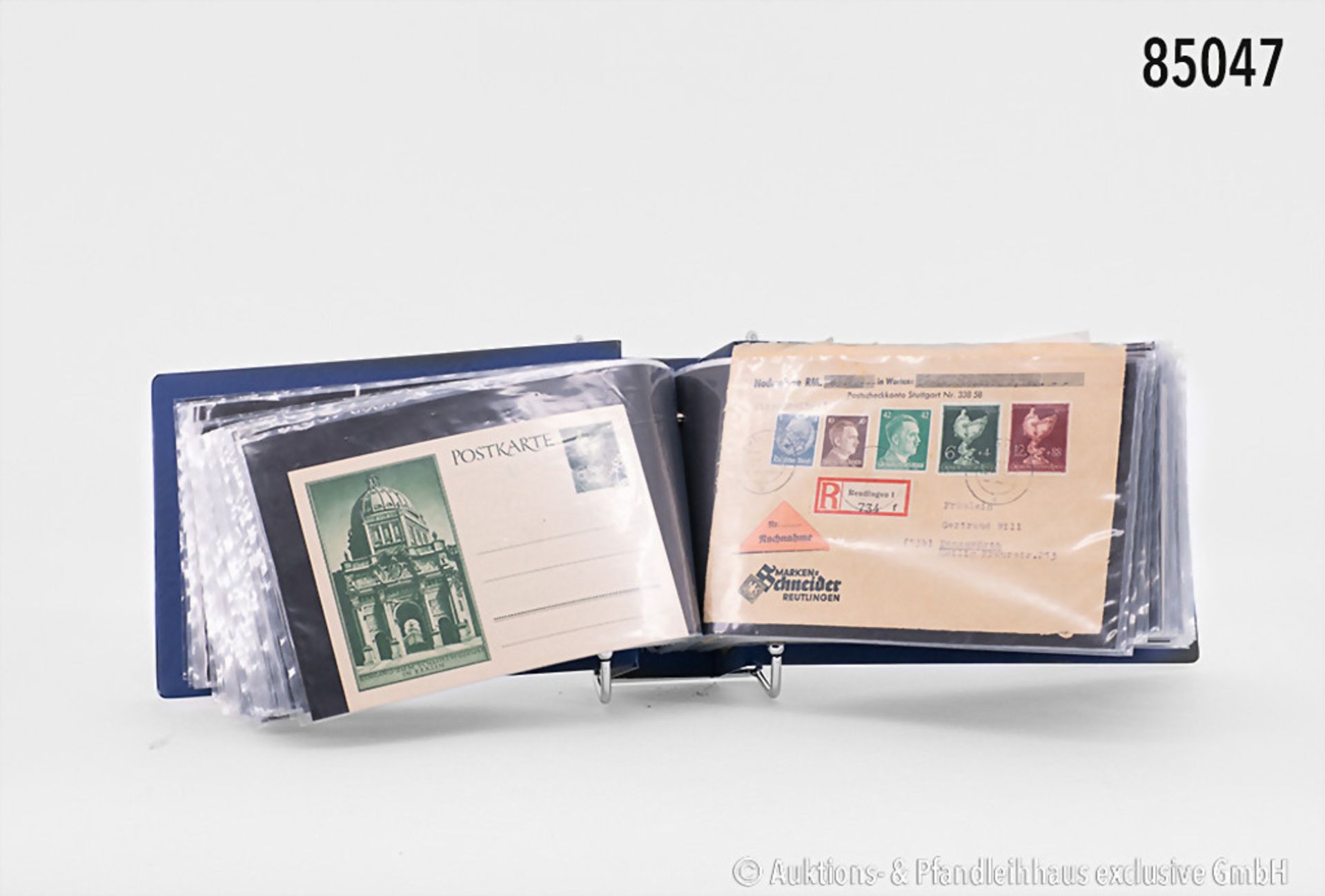 Konv. ca. 200 Briefe und Ansichtskarten, dabei einige Feldpostkarten 2. Weltkrieg, ...