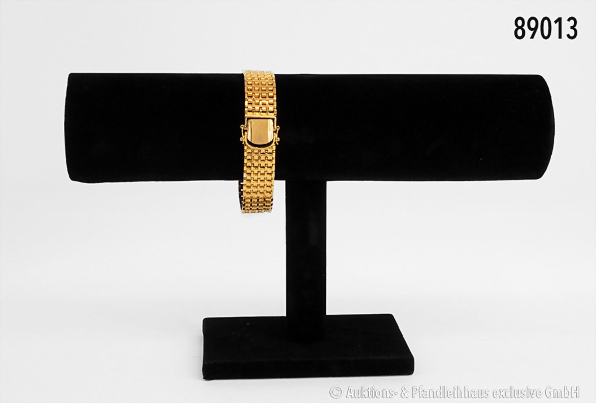 Gold-Gliederarmband, USA, 22 Karat, L 20 cm, 46,78 ...