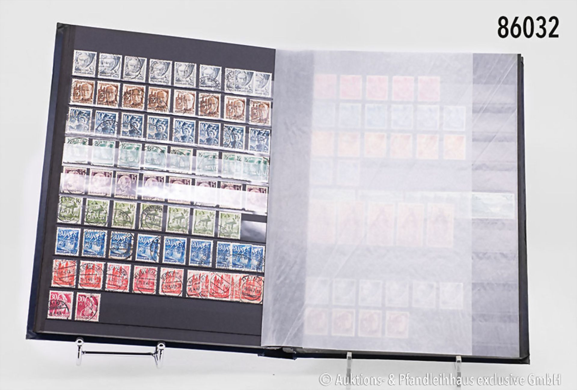 Konv. 8 Briefmarken-Alben, dabei viel USA, Deutschland, 11 x Beethoven-Block, ... - Bild 2 aus 3