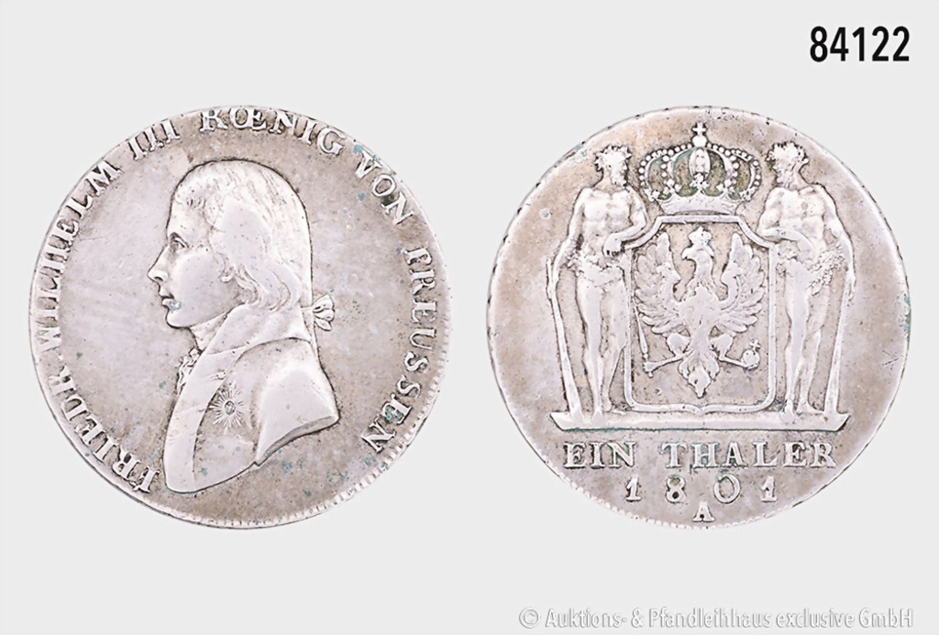 Brandenburg-Preußen, Friedrich Wilhelm III. (1797-1840), Taler 1801 A, Berlin, 21,97 g, ...