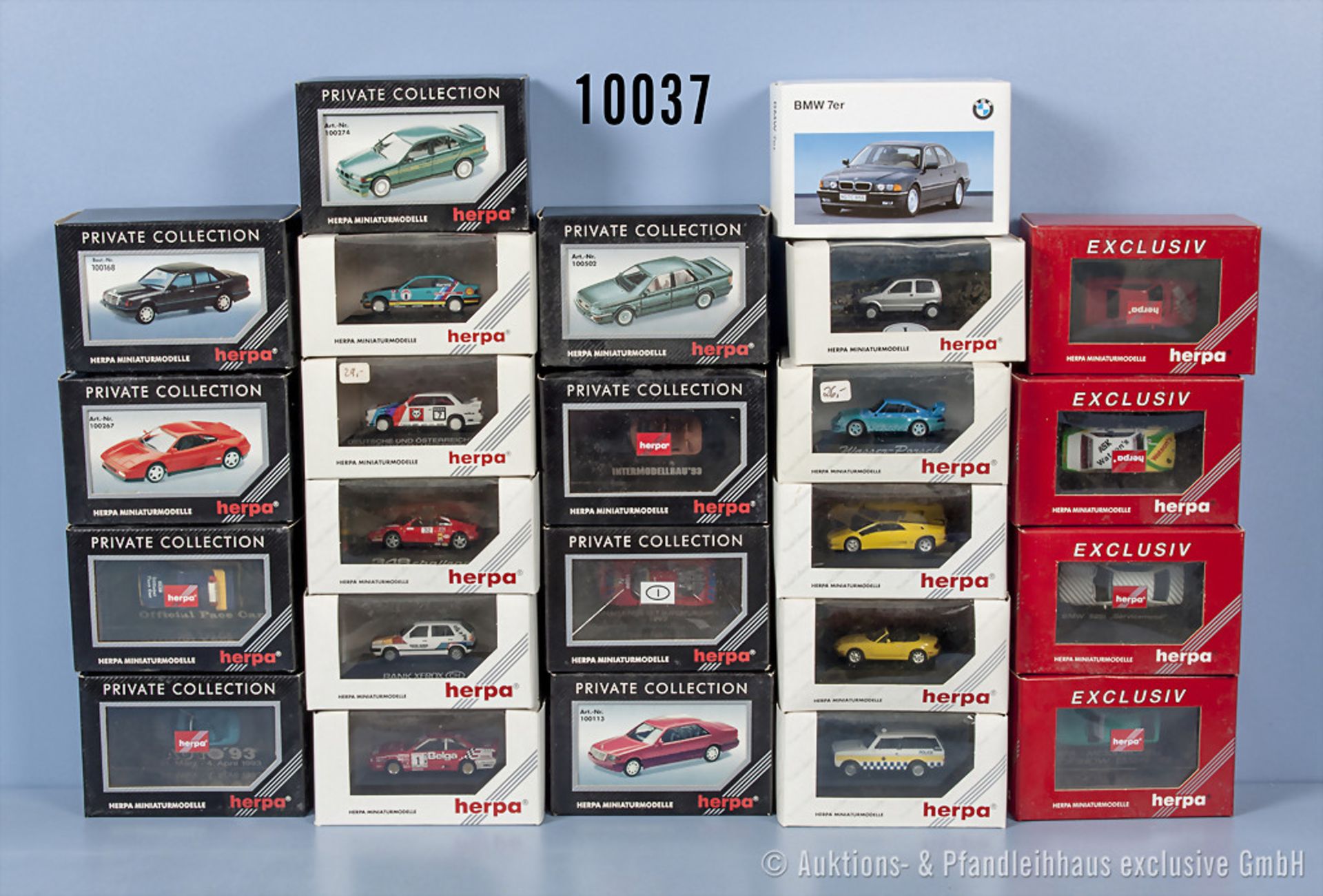 Konv. 24 Herpa H0 Modellfahrzeuge dabei Private Collection, Exclusiv usw., sehr guter ...