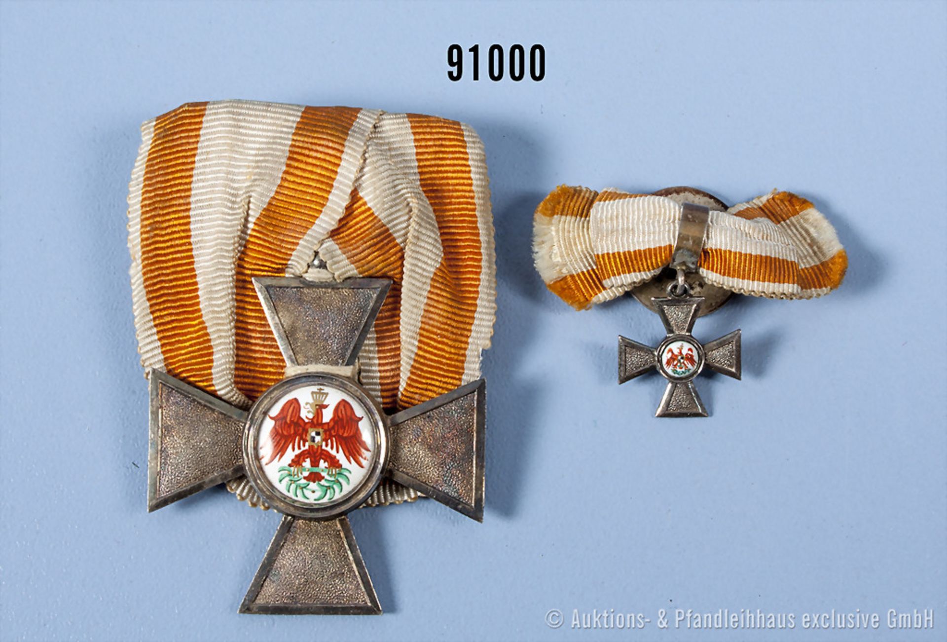Preußen Roter Adler Orden 4. Klasse, Ritzmarke "N" im unteren Kreuzarm an der ...