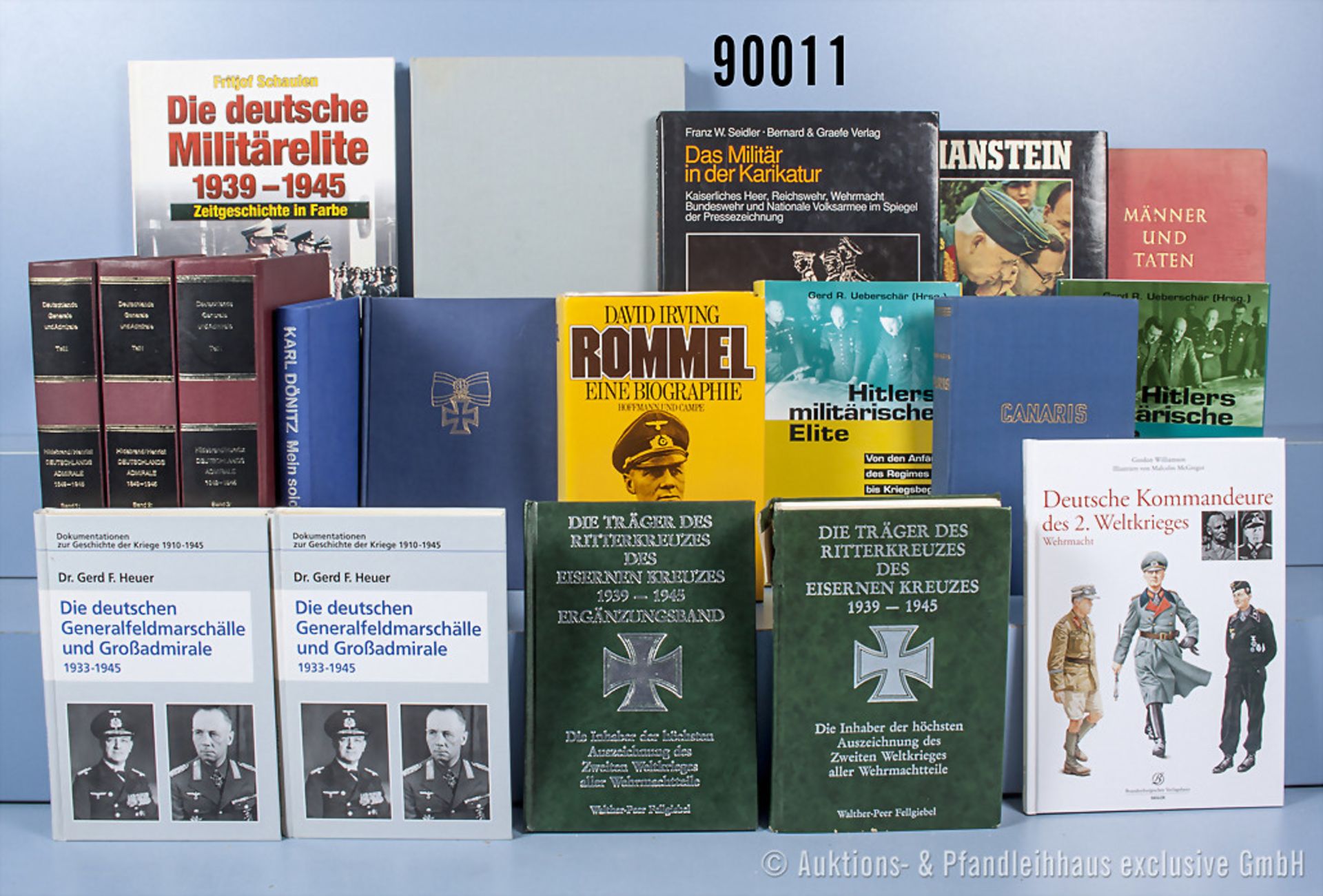 Konv. 19 Bücher NK, überwiegend Generaltität 2. WK und Ritterkreuzträger u.a. 3 Bände ...