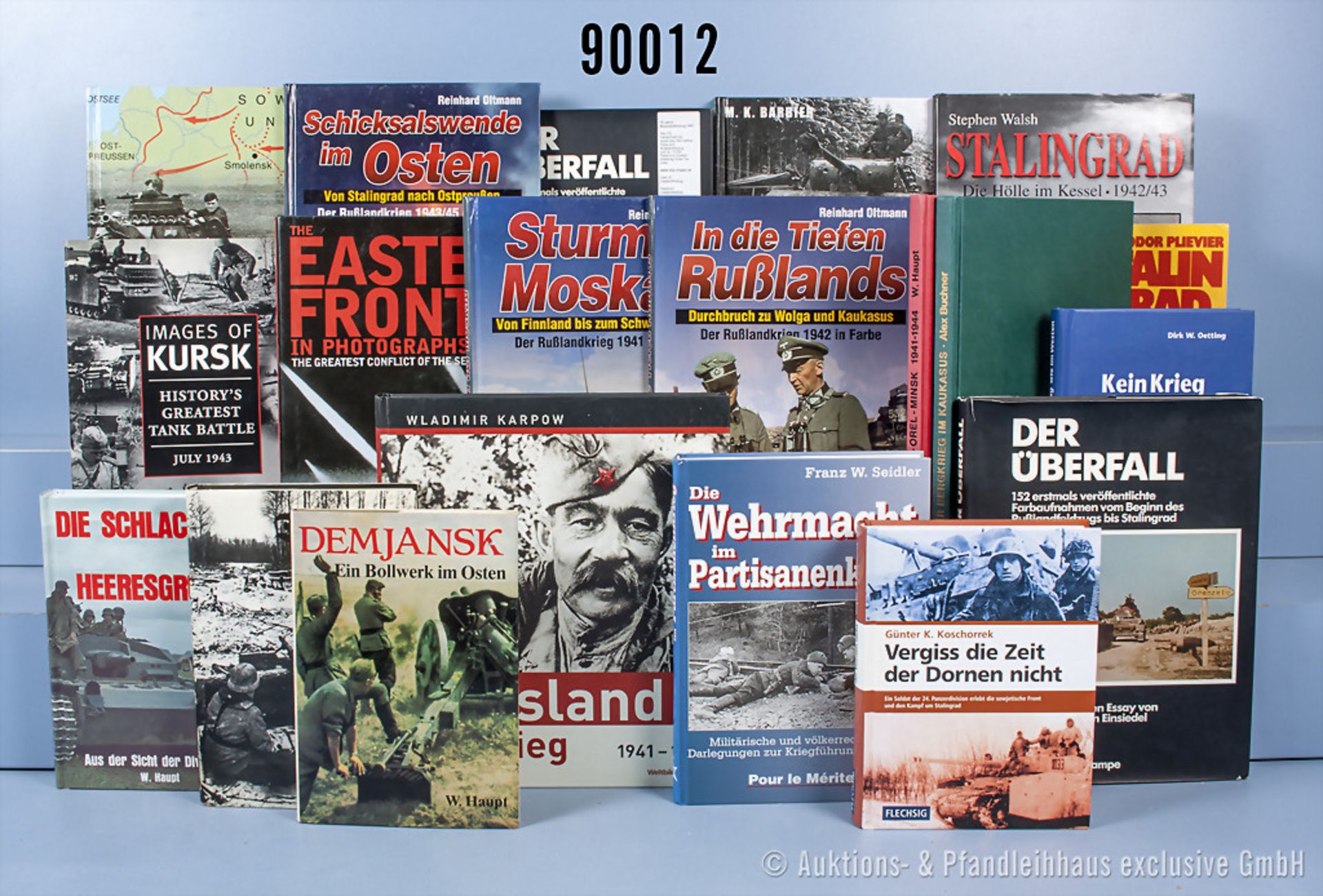 Konv. 29 Bücher (NK), über den Russlandfeldzug 2. WK und Ostfront, u.a. "Sturm auf ...