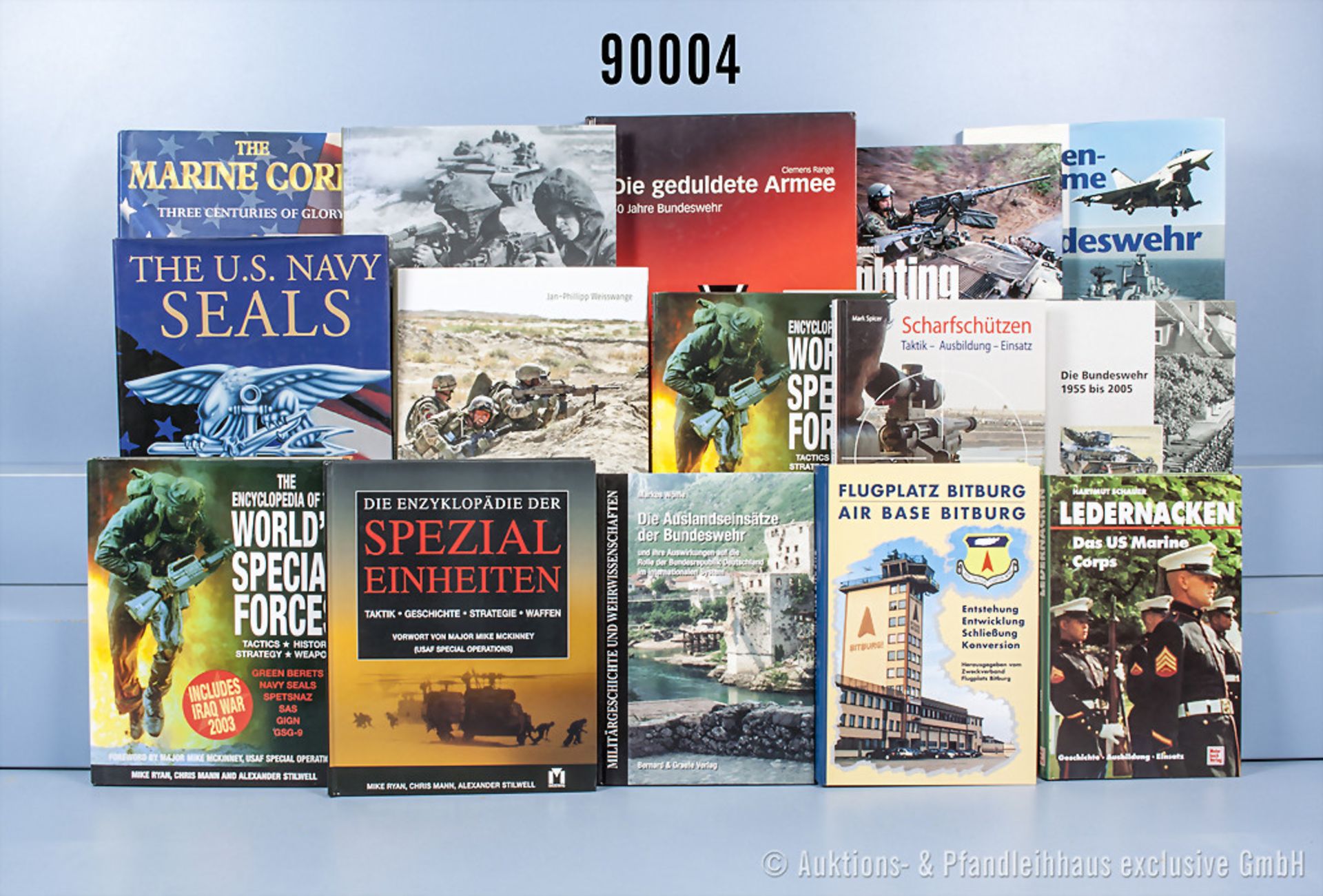 Konv. 15 Bücher NK, überwiegend US-Army, Spezialkräfte und Bundeswehr, u. a. "Worlds ...
