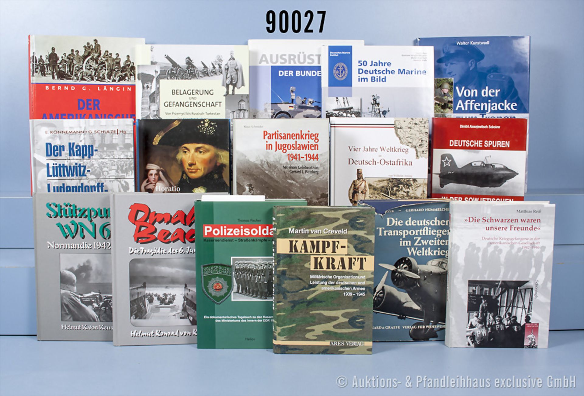 Konv. 34 Bücher (NK) Militärgeschichte, 2. WK und Bundeswehr, u.a. "Der amerikanische ...