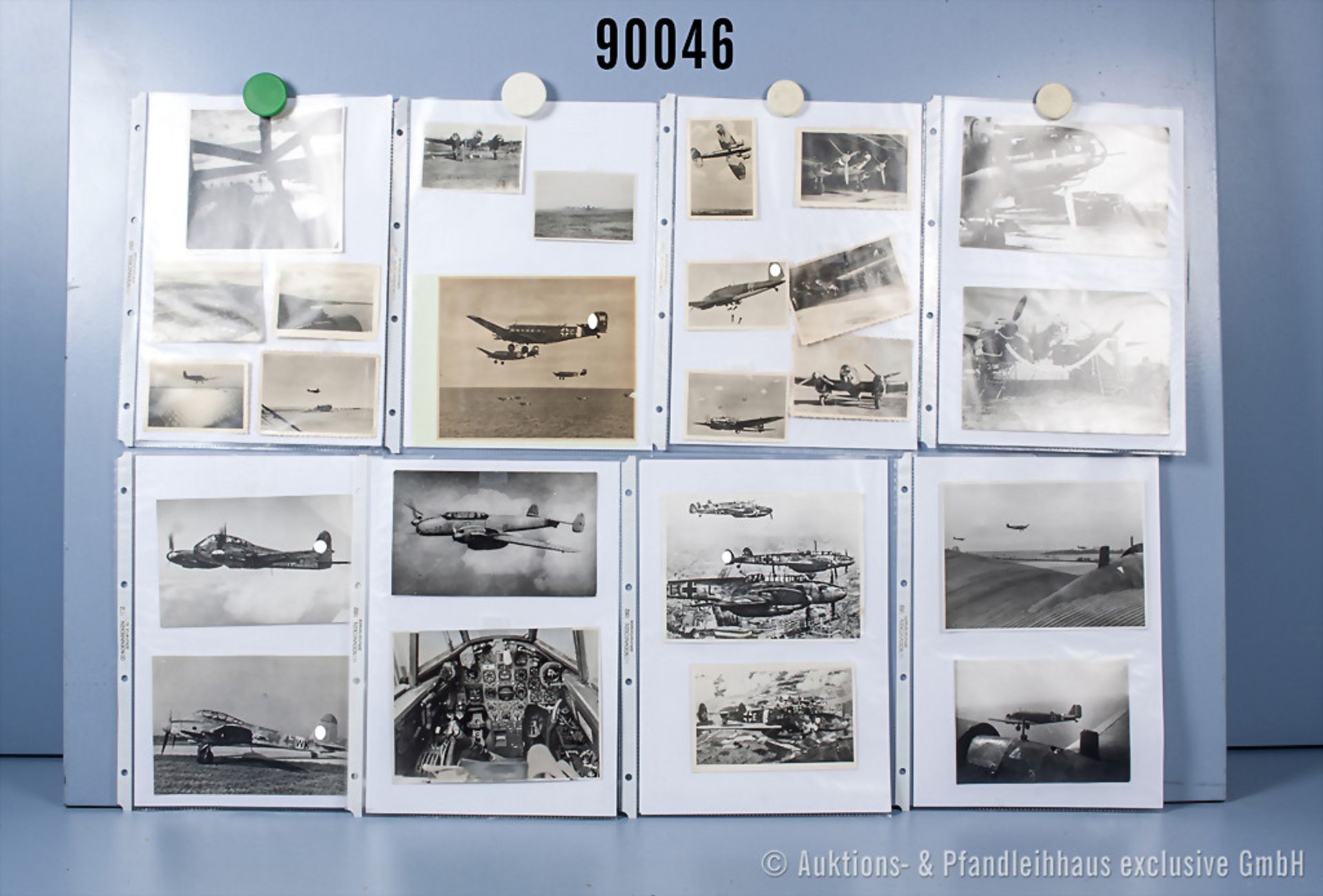 umfangreiches Fotokonvolut, 3 Hängeordner, über Heinkel He 111, Junkers Ju 52, ...