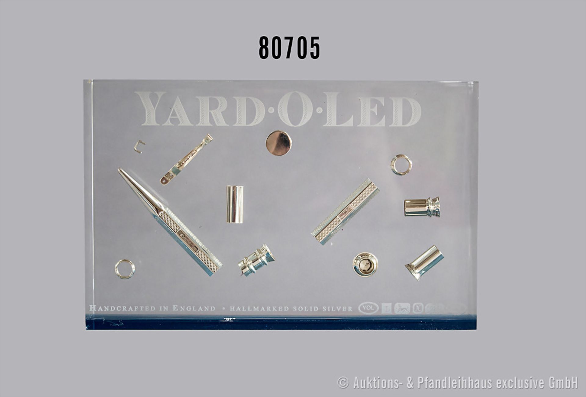 Yard-O-Led Werbedisplay, original Silber-Stift in Einzelteile in Display eingelegt, ...