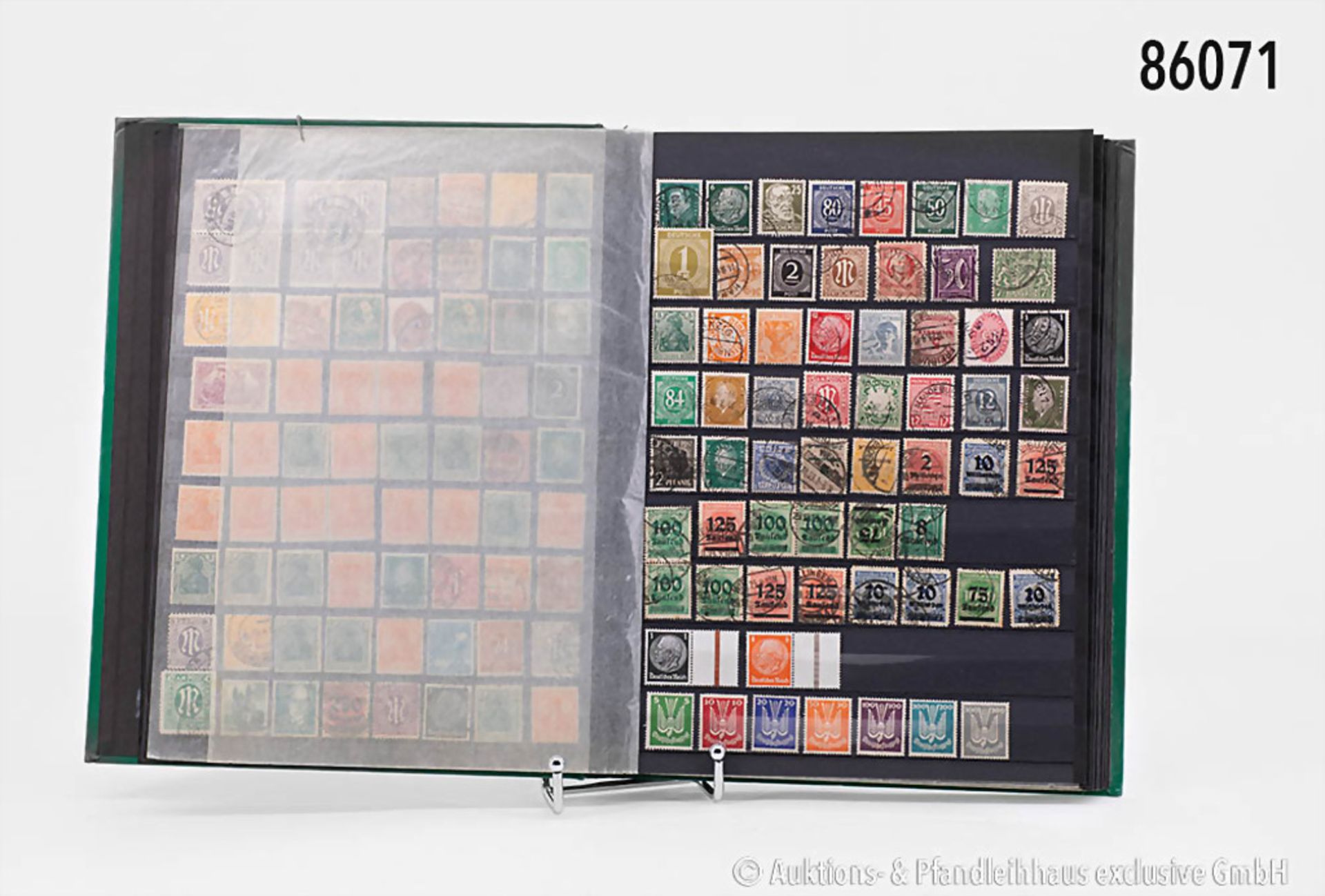 Konv. 11 Briefmarken-Alben, dabei alle Welt, Österreich, englische Kolonien, ...