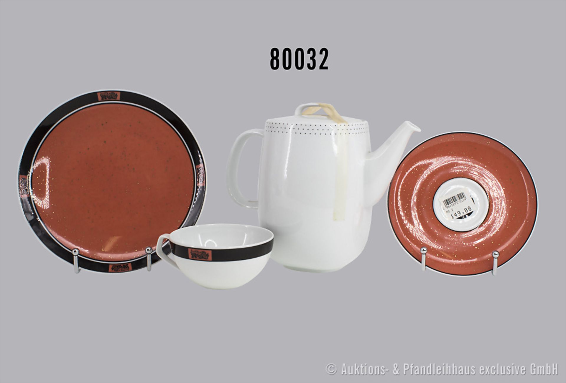 Konv. Rosenthal Porzellan, dabei Teegedeck Nr. 2, studio line "Tea Collectors Essential ...