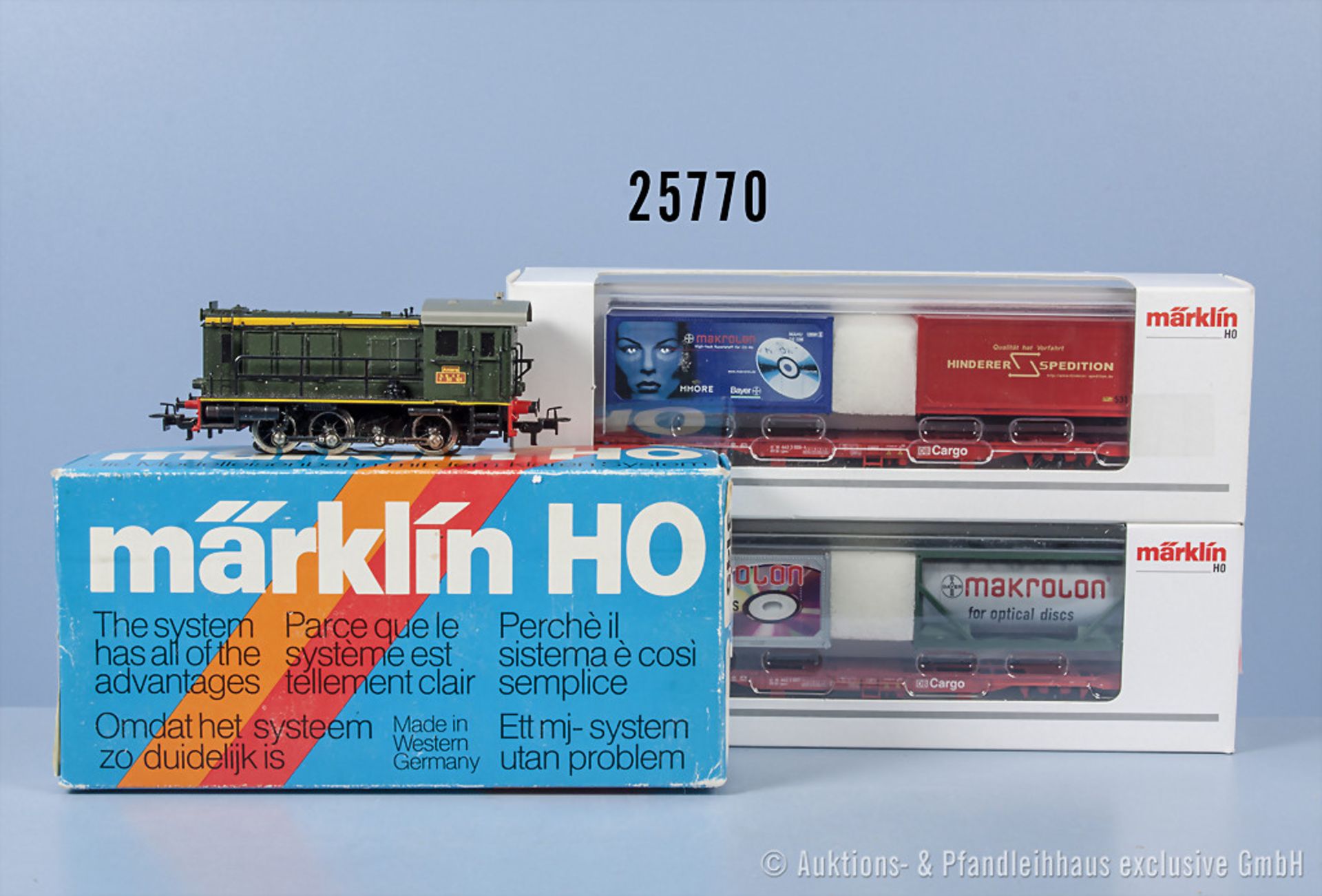 Konv. Märklin H0, dabei 3145 Diesellok der SNCF, BN Y.50.101, n.A.d.E. digitalisiert, ...