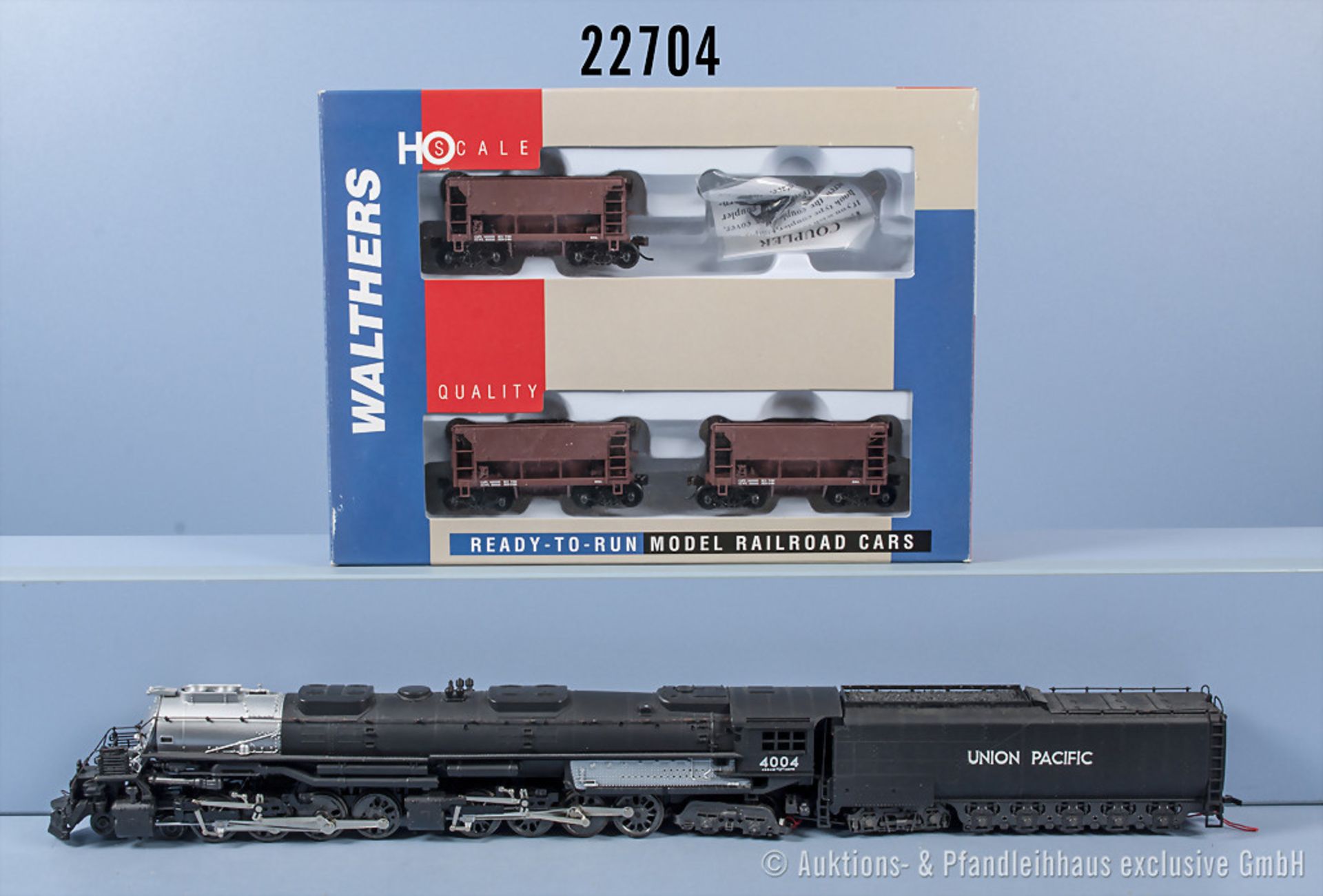 Konv. H0, dabei Rivarossi H0 Schlepptenderlok Big Boy der Union Pacific, BN 4004, ...