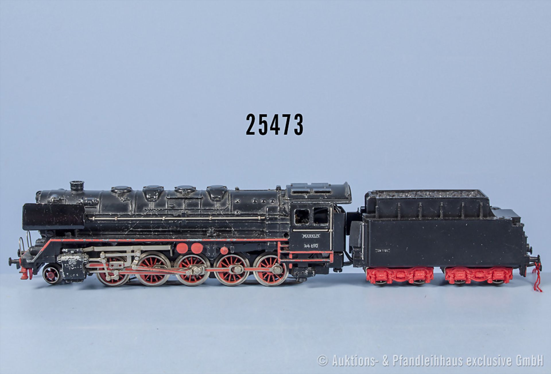 Märklin H0 3027 Typ 5 Schlepptenderlok der DB, BN 44 690, Achsfolge 1'E, Tender 4-A, ...