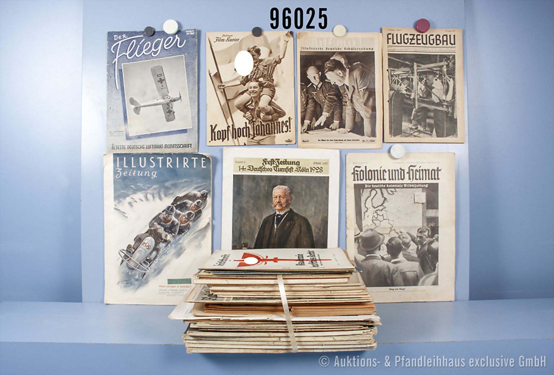 Konv. 101 Zeitschriften, u.a. "Der Flieger", "Die Freiwache", "Zeitschrift der Akademie ...