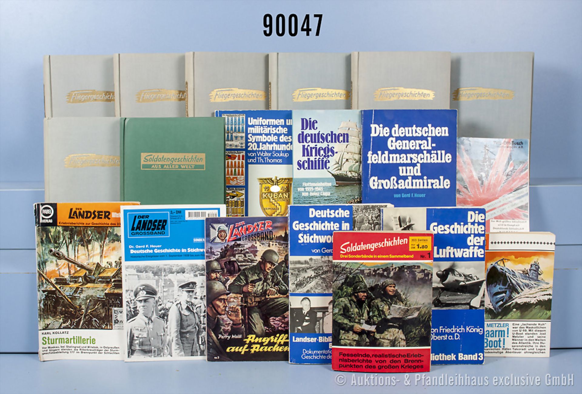 Konv. militärische Romanhefte und Taschenbücher des Erich Pabel Verlages, u. a. 3 ...