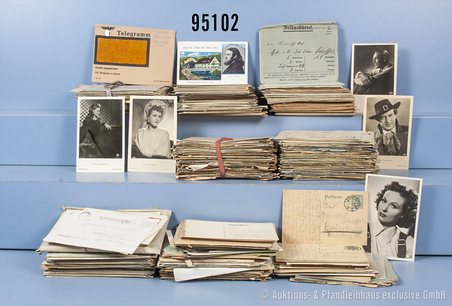 sehr umfangreicher Feldpostnachlass einer Familie, Kaiserreich und 3. Reich, Postkarten ...