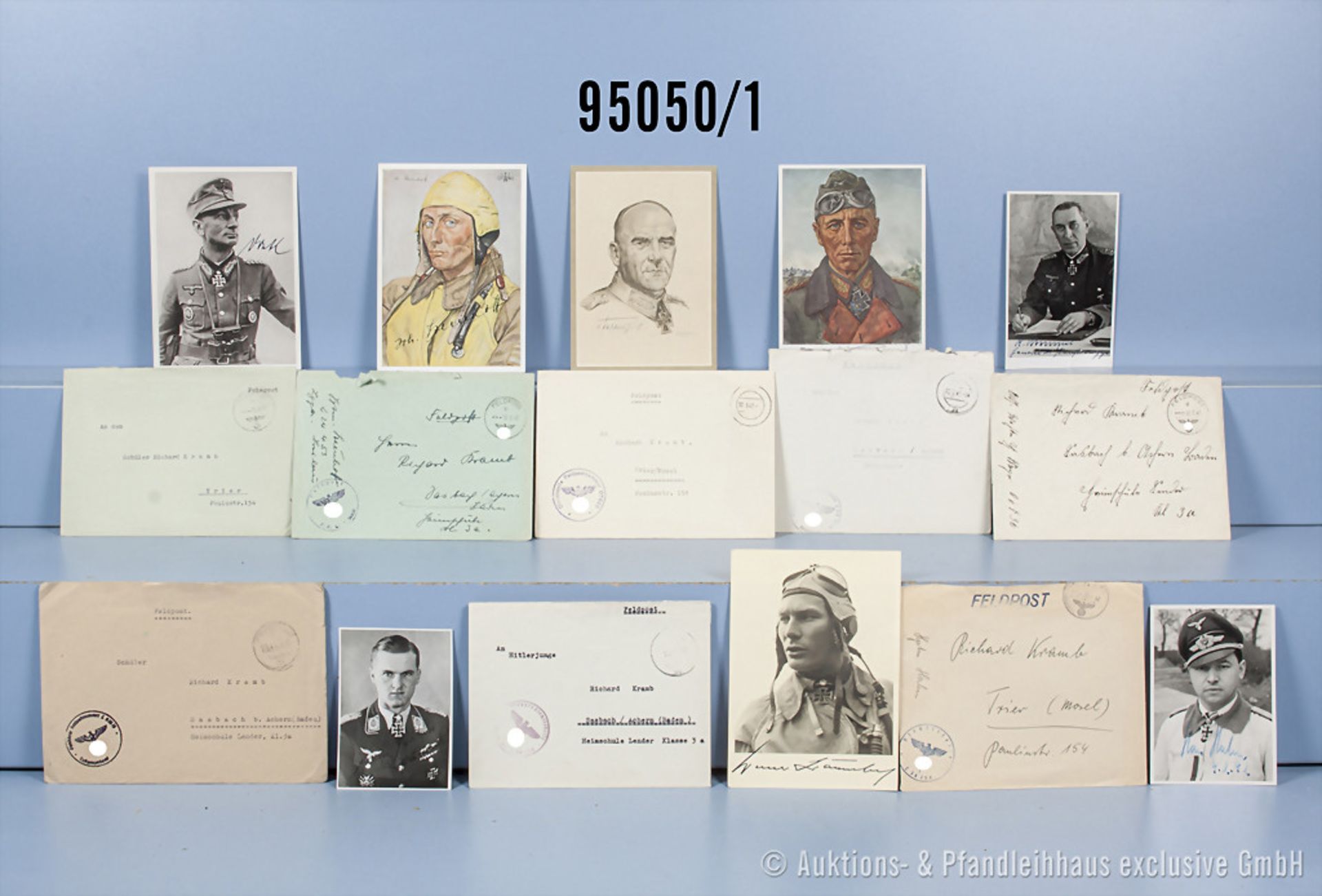 Ritterkreuzträger-Autographen-Sammlung eines Hitlerjungen aus den Kriegsjahren ...