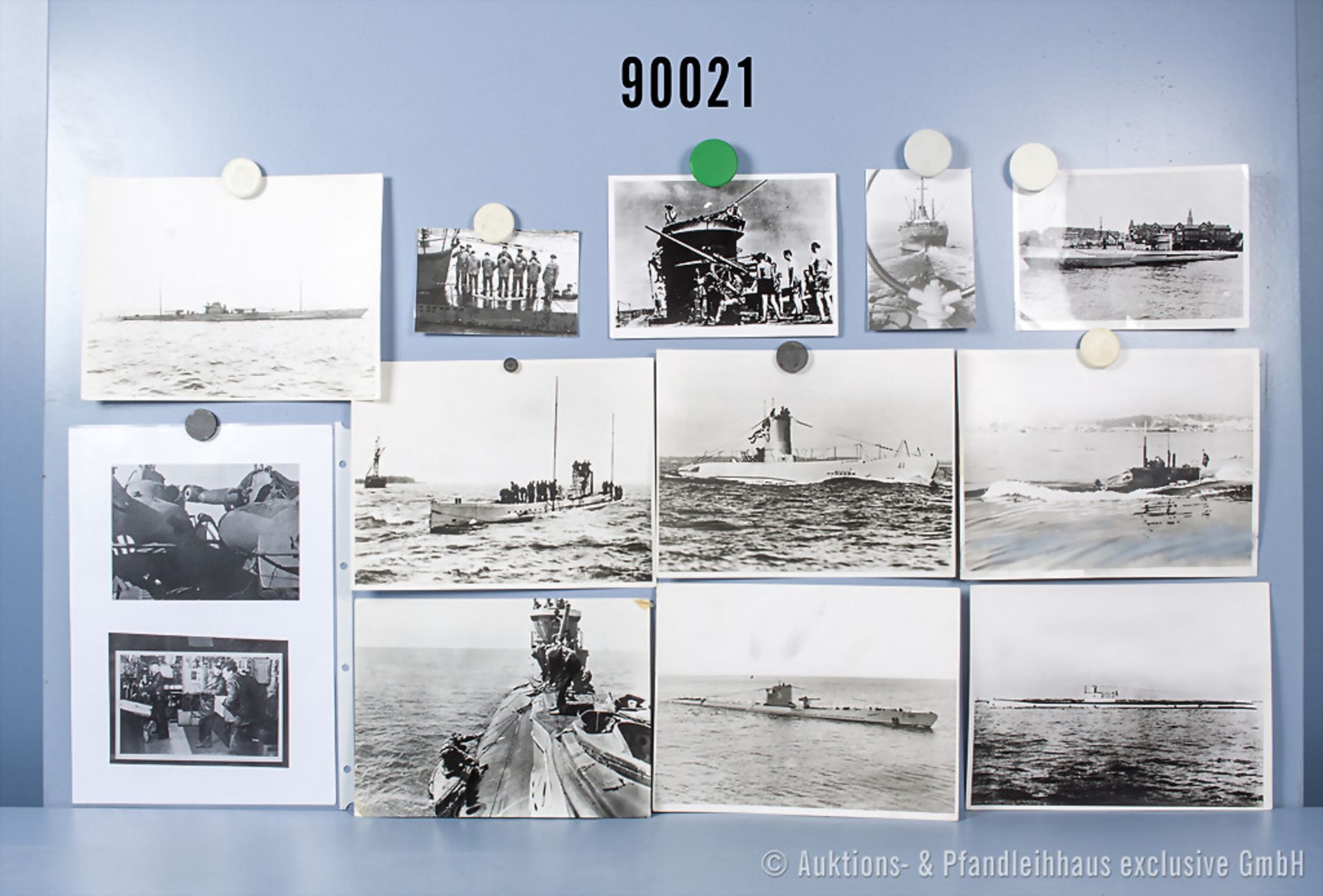 umfangreiches Fotokonvolut, 1 Hängeordner "U-Boote deutsche Kriegsmarine U1-U861", ...