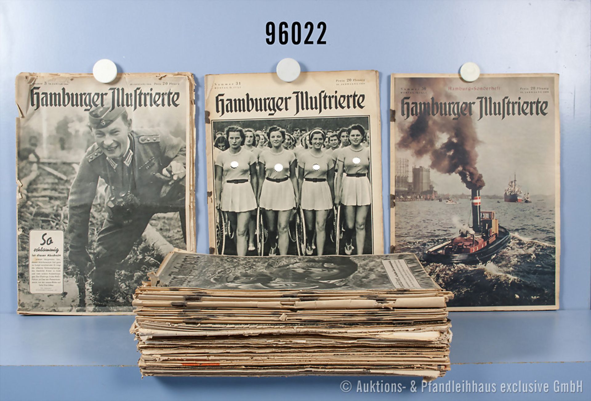 99 illustrierte Zeitungen, dabei 27x "Kölnische Illustrierte Zeitung", 1939, 1940 und ...