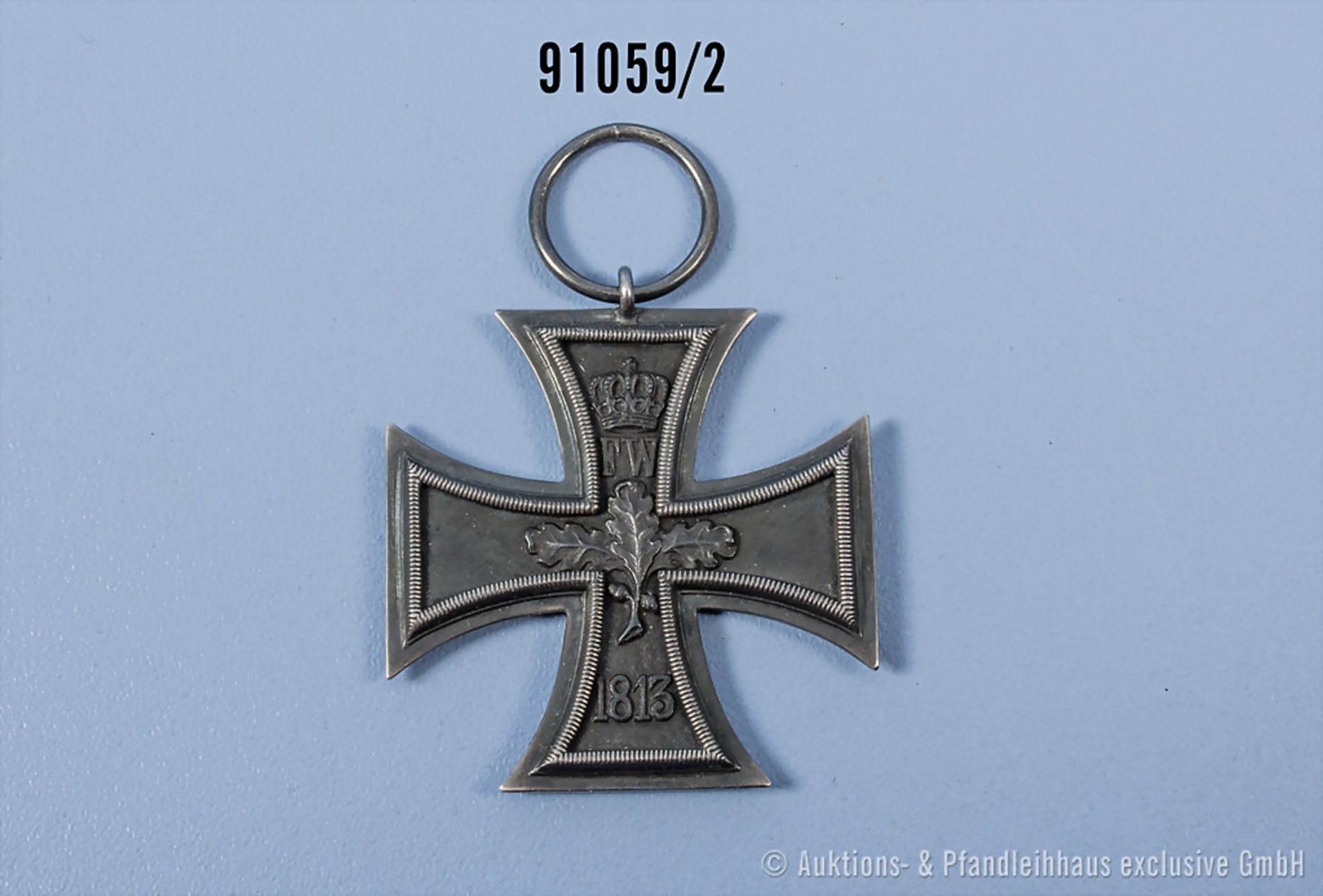 Eisernes Kreuz 2. Klasse von 1813, vermutlich Juweliersanfertigung aus einem EK 2 1914 ... - Bild 2 aus 2