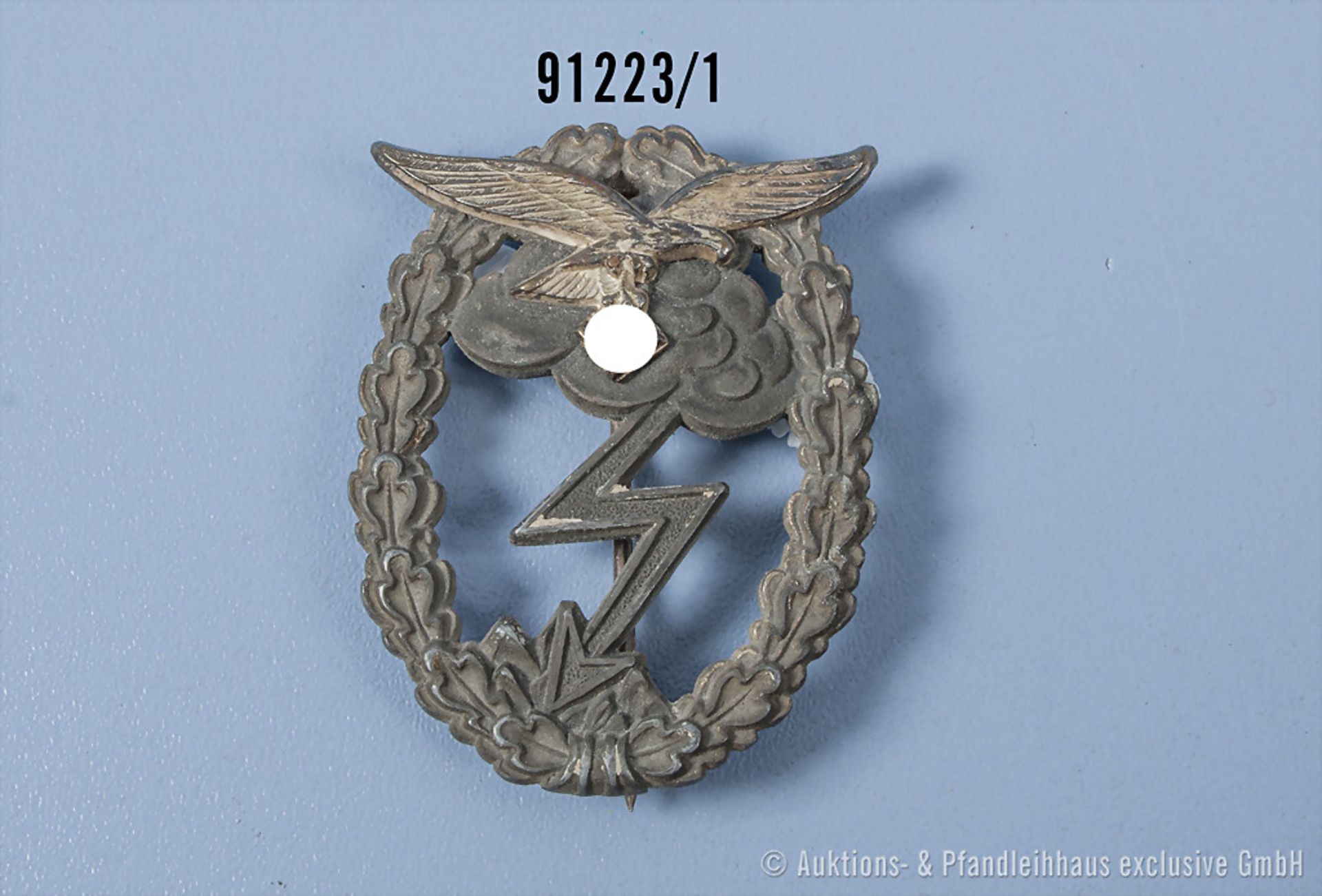 Erdkampfabzeichen der Luftwaffe, Zinkausf., Hersteller "G. H. Osang Dresden", ...