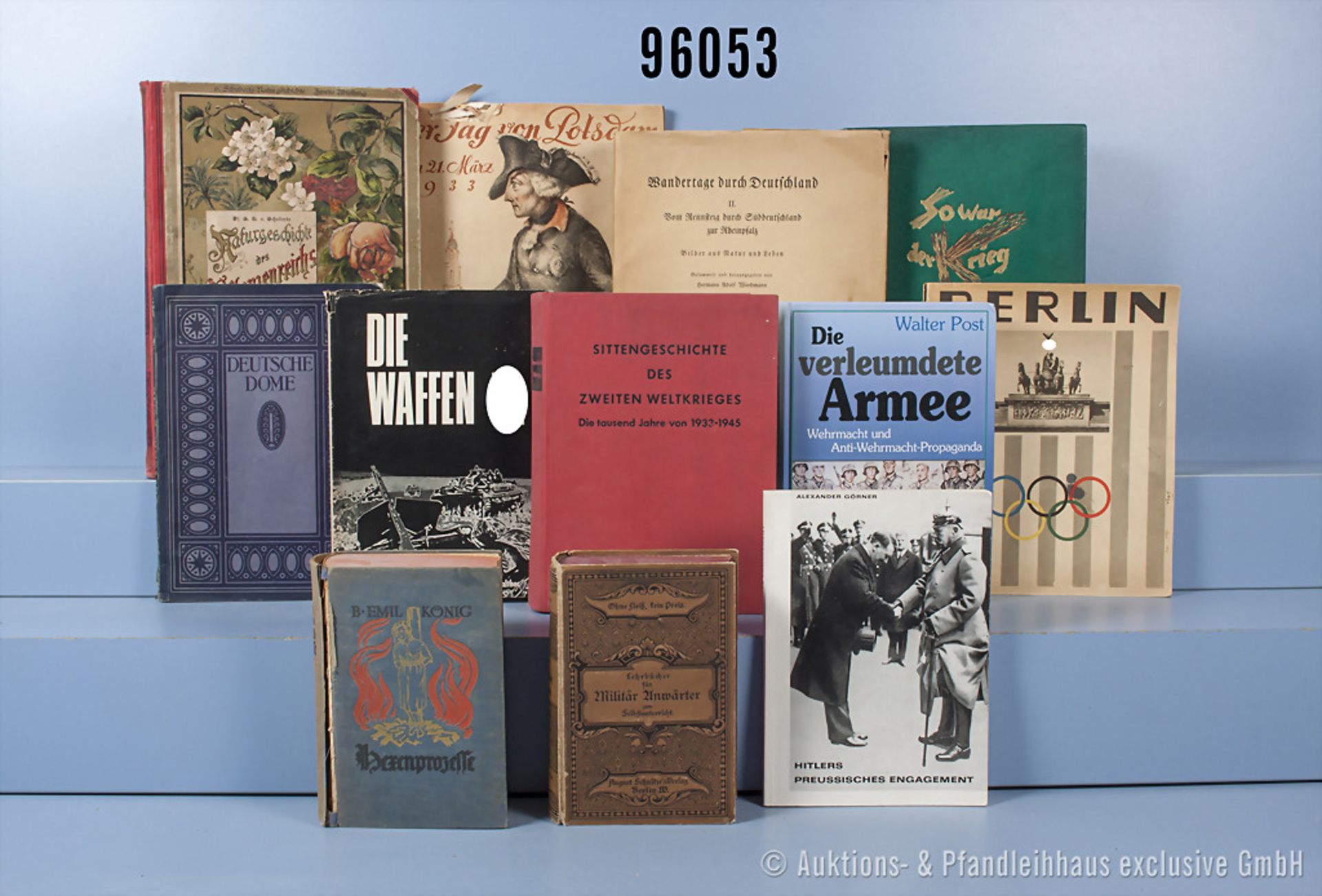 Konvolut 12 Bücher und Broschüren VK und NK "Hitlers preußisches Engagement", "Die ...