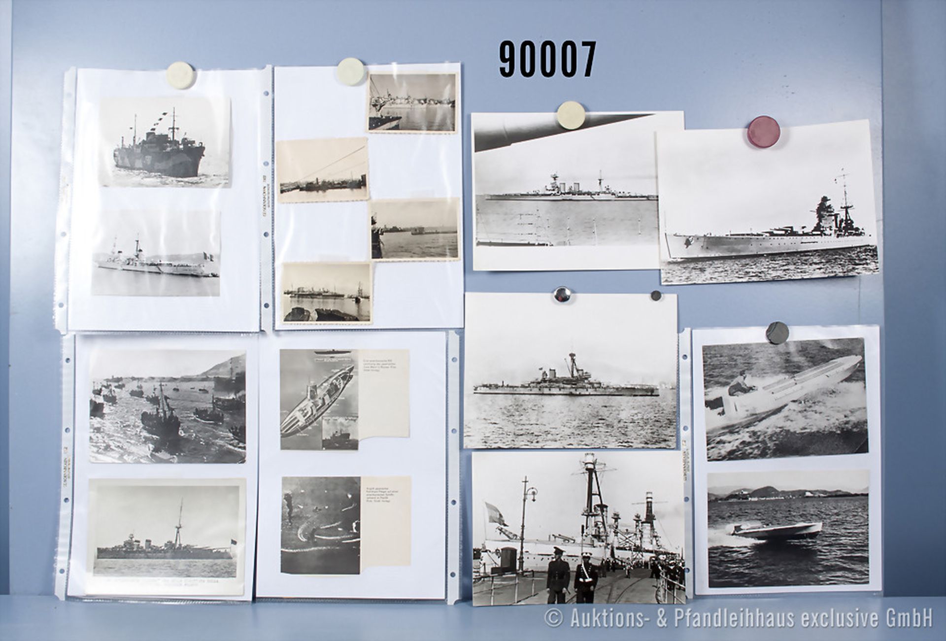 umfangreiches Fotokonvolut, 3 Hängeordner "Ausl. Marine Japan und Russland", ...