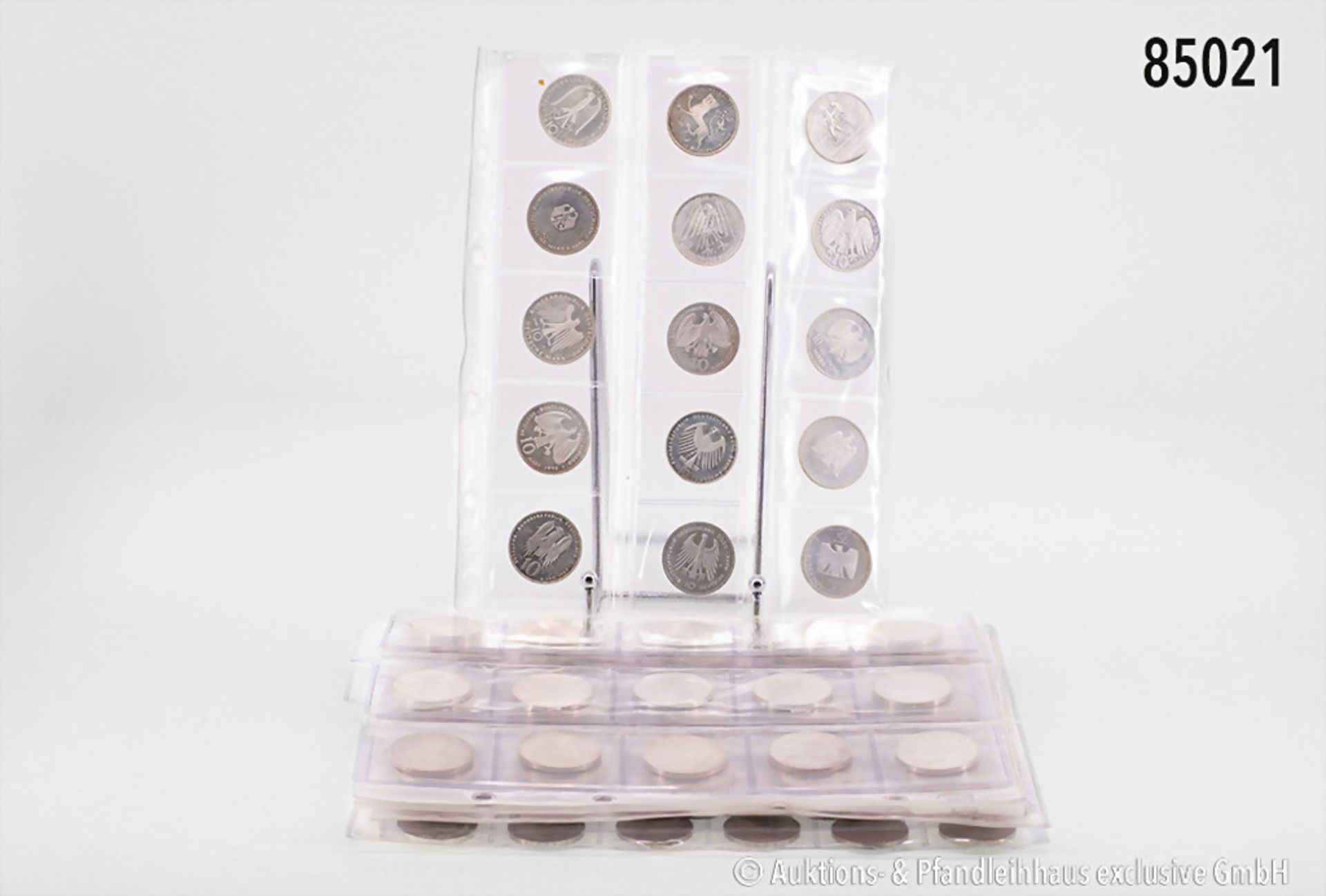 Sammler-Nachlass: umfangreiches Konv. 10-DM-/10-Euro- und 5-DM-Gedenkmünzen, 18 x ...