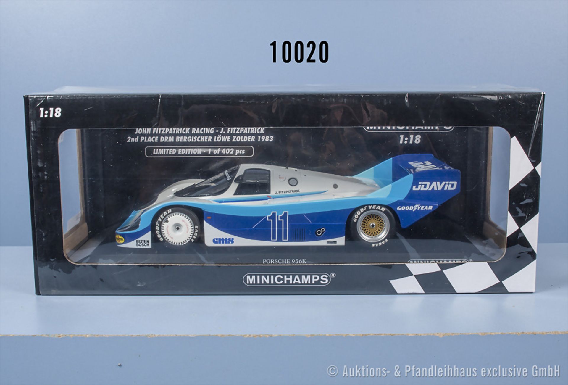 Minichamps Porsche 956K, M 1:18, Metallausf., neuwertiger Zustand in OVP, limitierte ...