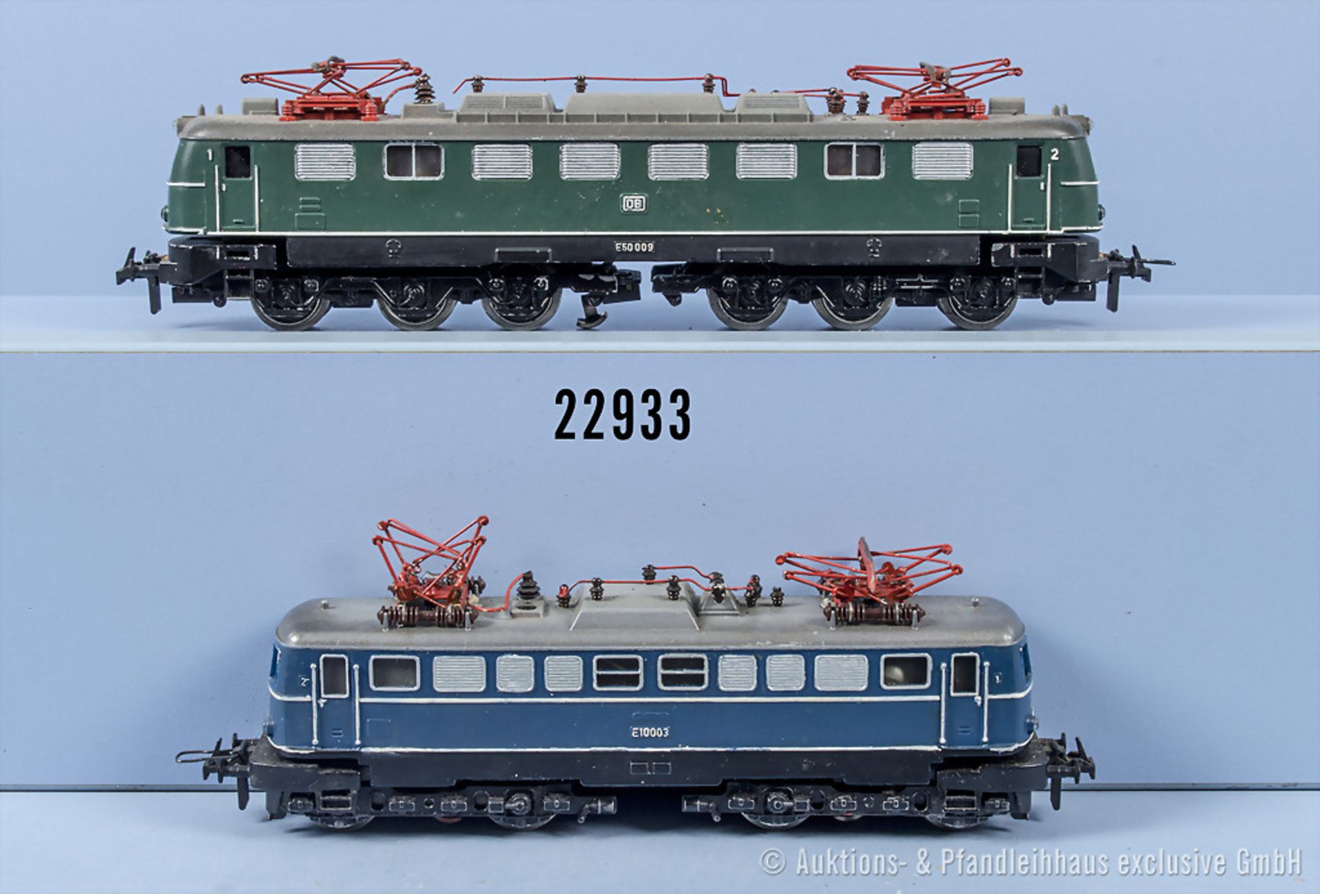 Konv. 2 Trix express H0 Lokomotiven, dabei E-Lok der DB, BN E10 003 und E-Lok der DB, BN ...