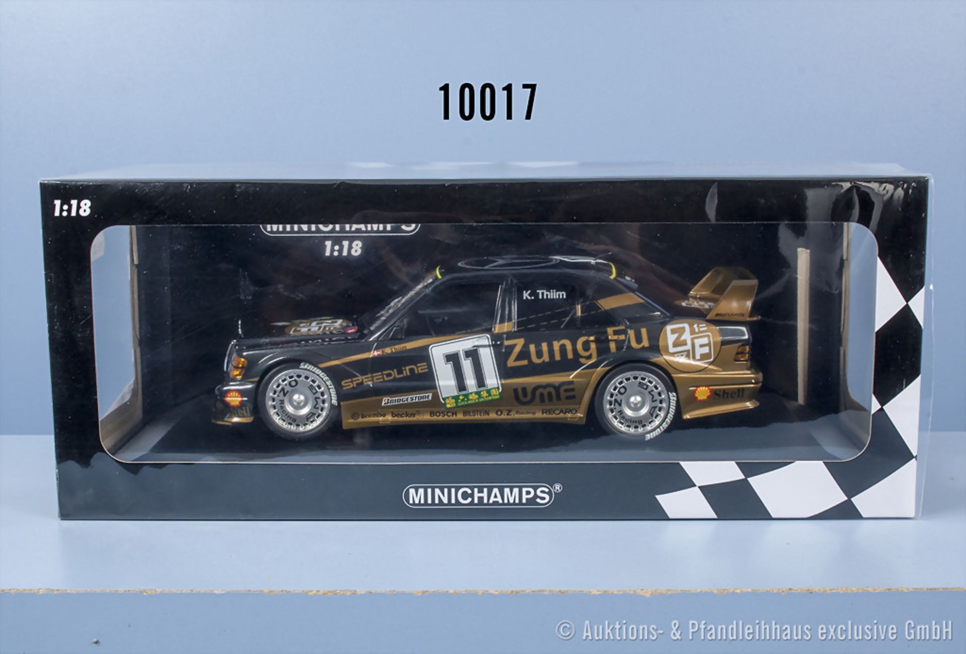 Minichamps Mercedes Benz 190E 2.5-16 EVO 2, M 1:18, Metallausf., neuwertiger Zustand in ...