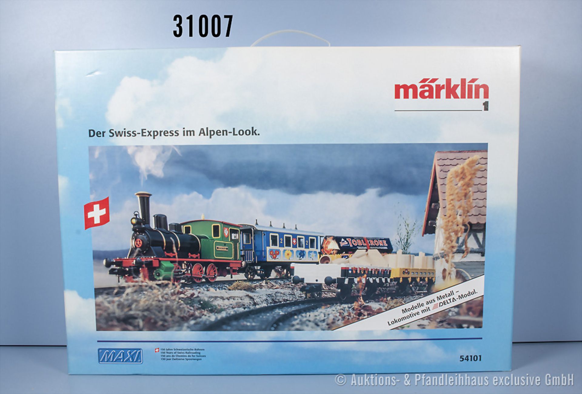 Märklin Maxi Spur 1 54101 Zugset 150 Jahre Schweizer Bahnen, dabei Tenderlok, BR T3, ...